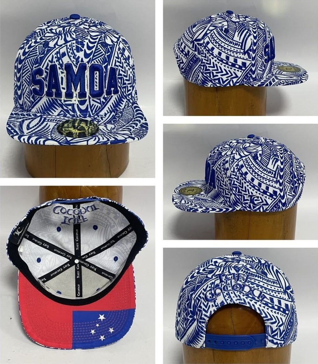 Samoa Snapback Cap Blue White