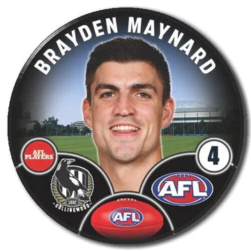 AFL Collingwood Player Badge - Brayden Maynard
