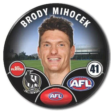 AFL Collingwood Player Badge - Brody Mihocek