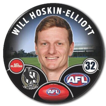 AFL Collingwood Player Badge - Will Hoskin-Elliott
