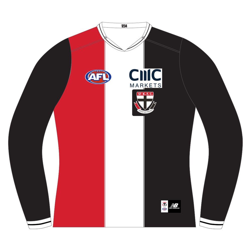 SALE SALE SALE St Kilda Saints 2024 Replica Home Guernsey - Youth Long Sleeve