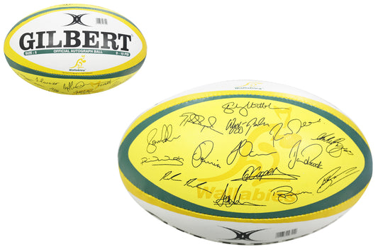 Australian Wallabies Autograph Replica Rugby Union Ball Size 5