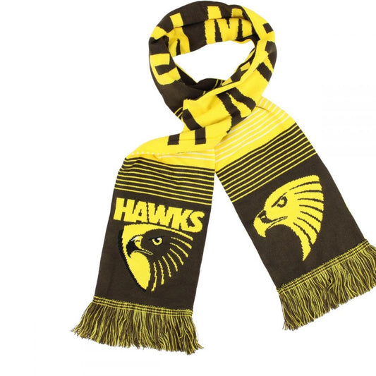 Hawthorn Hawks AFL Linebreak Jacquard Scarf