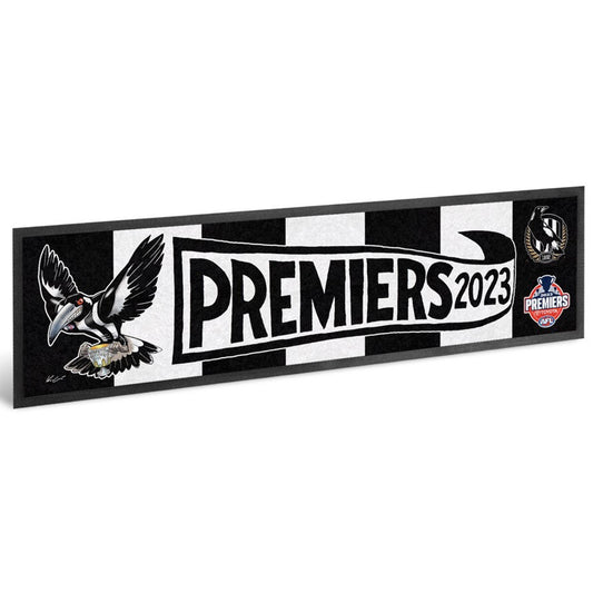 Sale Sale Sale       Collingwood Magpies 2023 Premiers Caricature Bar Runner