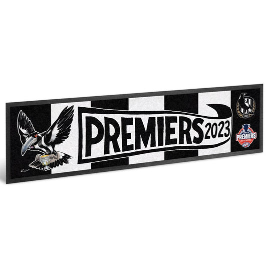Collingwood Magpies 2023 Premiers Caricature Bar Runner