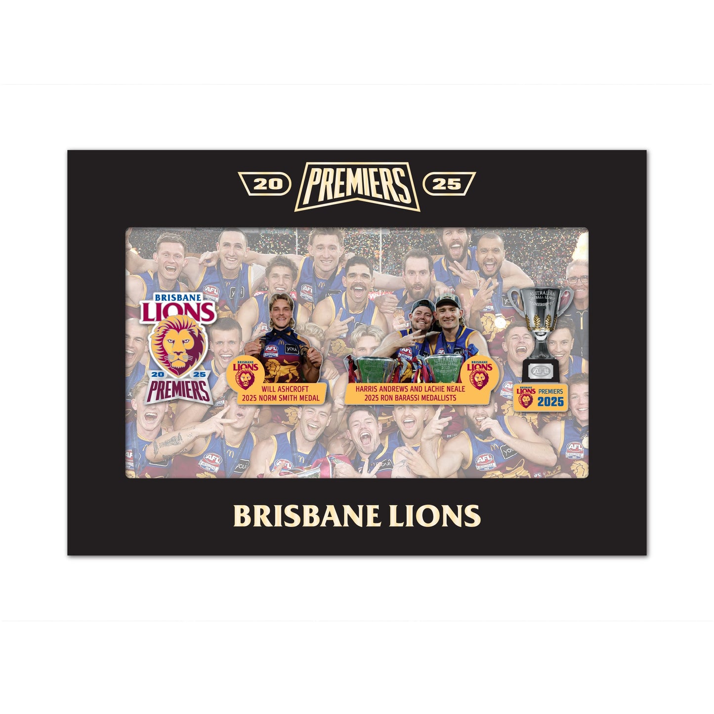 Brisbane Lions Premiers 2025 Pins Set (Boxed) (Pre Order)