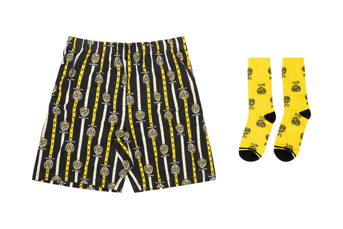 SALE SALE SALE     Richmond Tigers Men's Boxer Shorts & Sock Gift Pack
