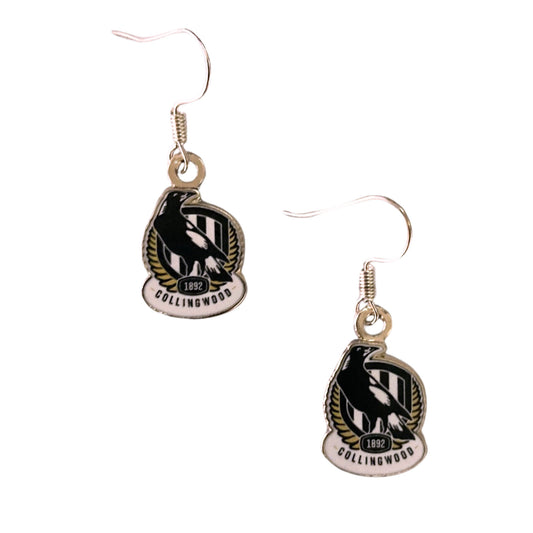 Collingwood Magpies Earrings Official AFL