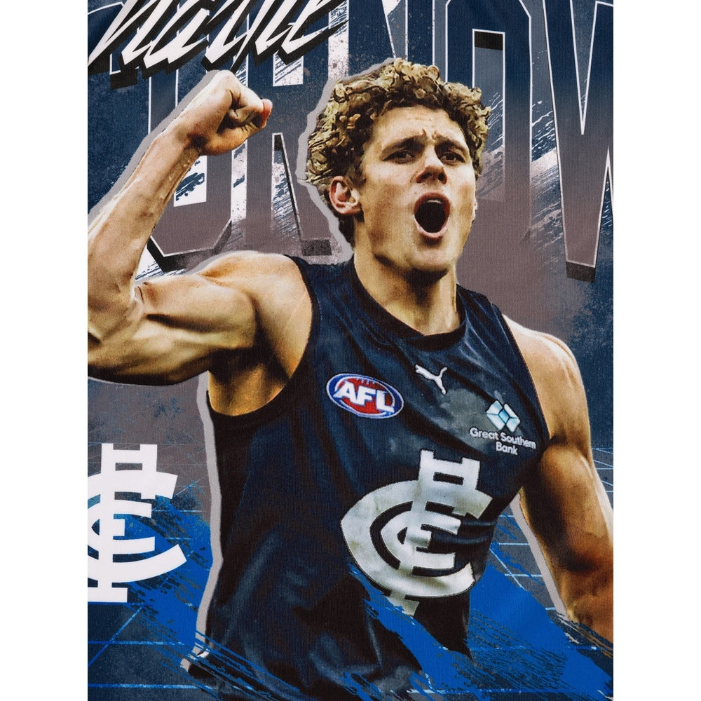 SALE SALE SALE Carlton Blues Charlie Curnow Youths Player Tee