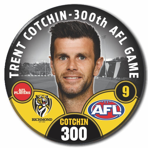 Trent Cotchin 300 Game Commemorative Badge