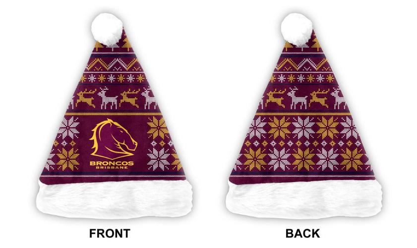 SALE SALE SALE Brisbane Broncos Xmas Santa Hat