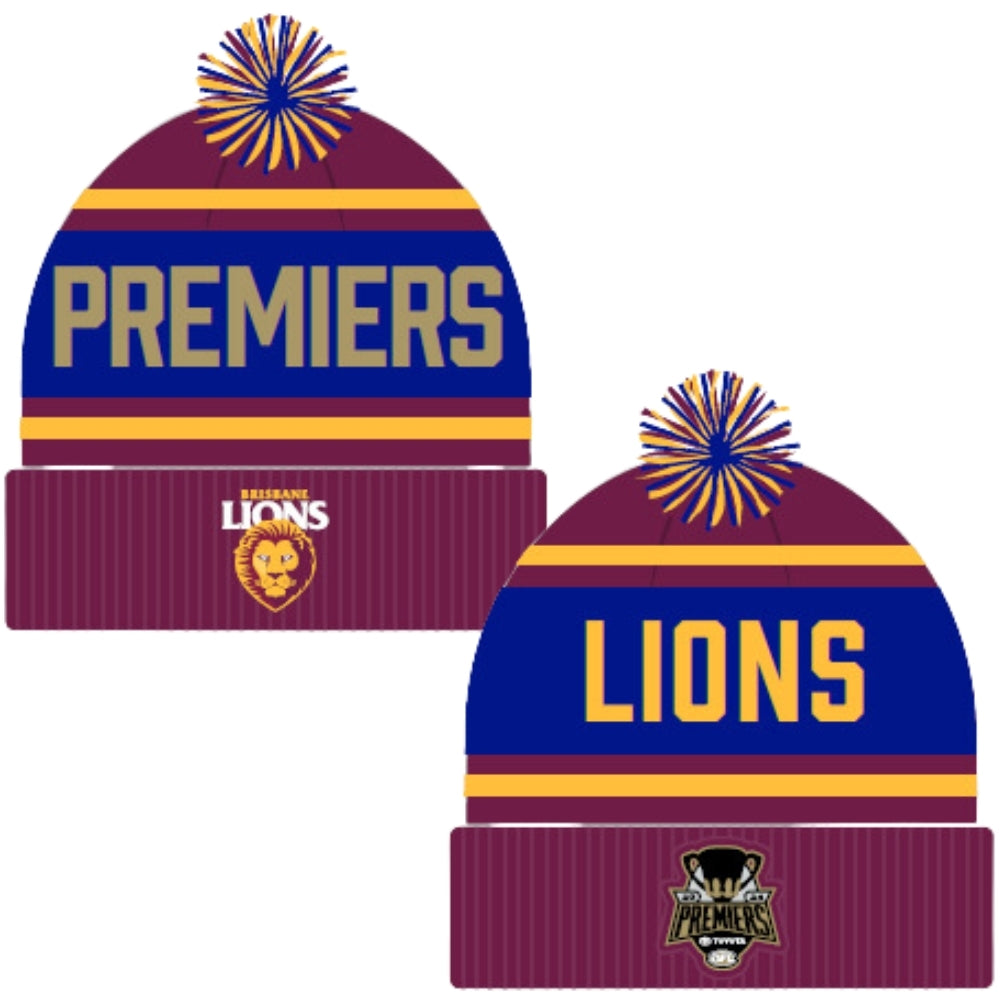 SALE SALE SALE Brisbane Lions 2024 Premiers Supporter Beanie