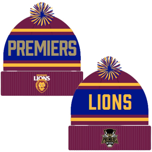SALE SALE SALE      Brisbane Lions 2024 Premiers Supporter Beanie