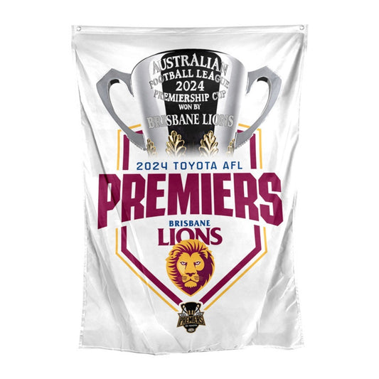 SALE SALE SALE      Brisbane Lions 2024 Premiers Wall Flag