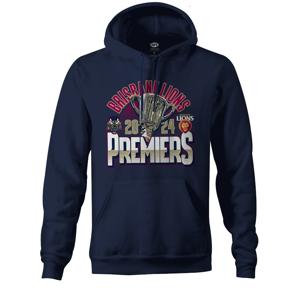 SALE SALE SALE Brisbane Lions 2024 Premiers Youth Trophy Hoodie