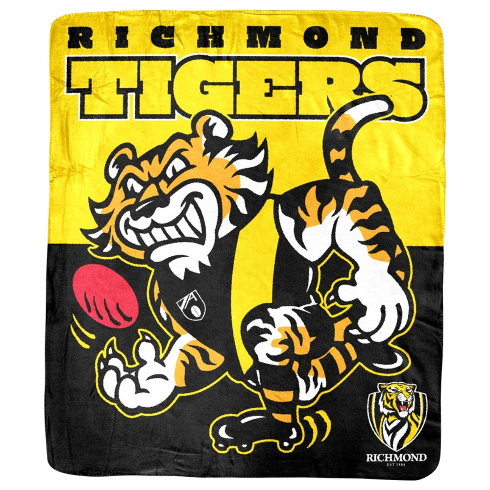SALE SALE SALE Richmond Tigers Mascot Coral Fleece Throw Rug