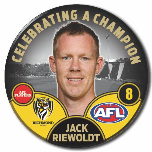 2023 Jack Riewoldt Celebrating A Champion Badge