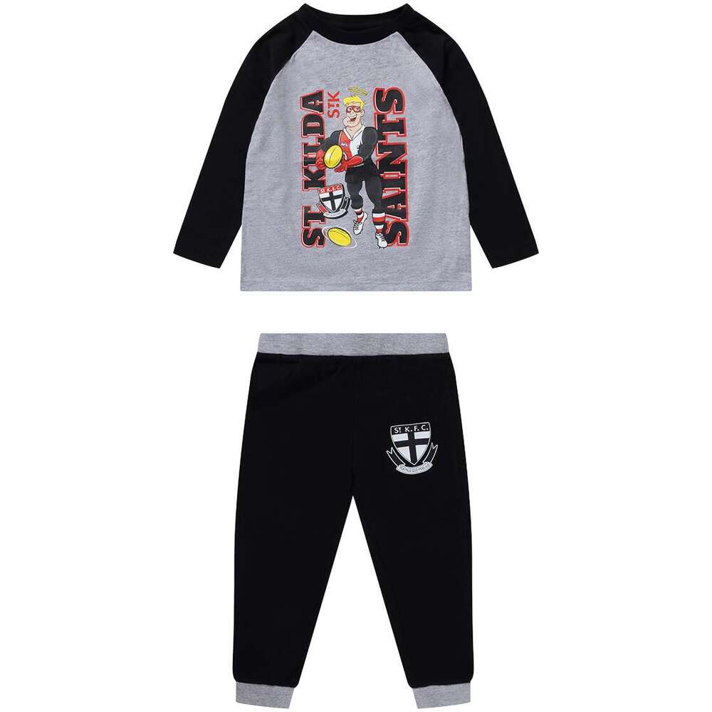 CLEARANCE SALE St Kilda Saints Kids Raglan Sleeve Cuffed PJ S