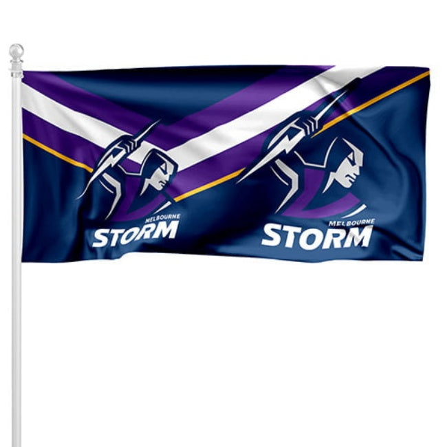 Melbourne Storm Pole Flag 1800mm By 900mm