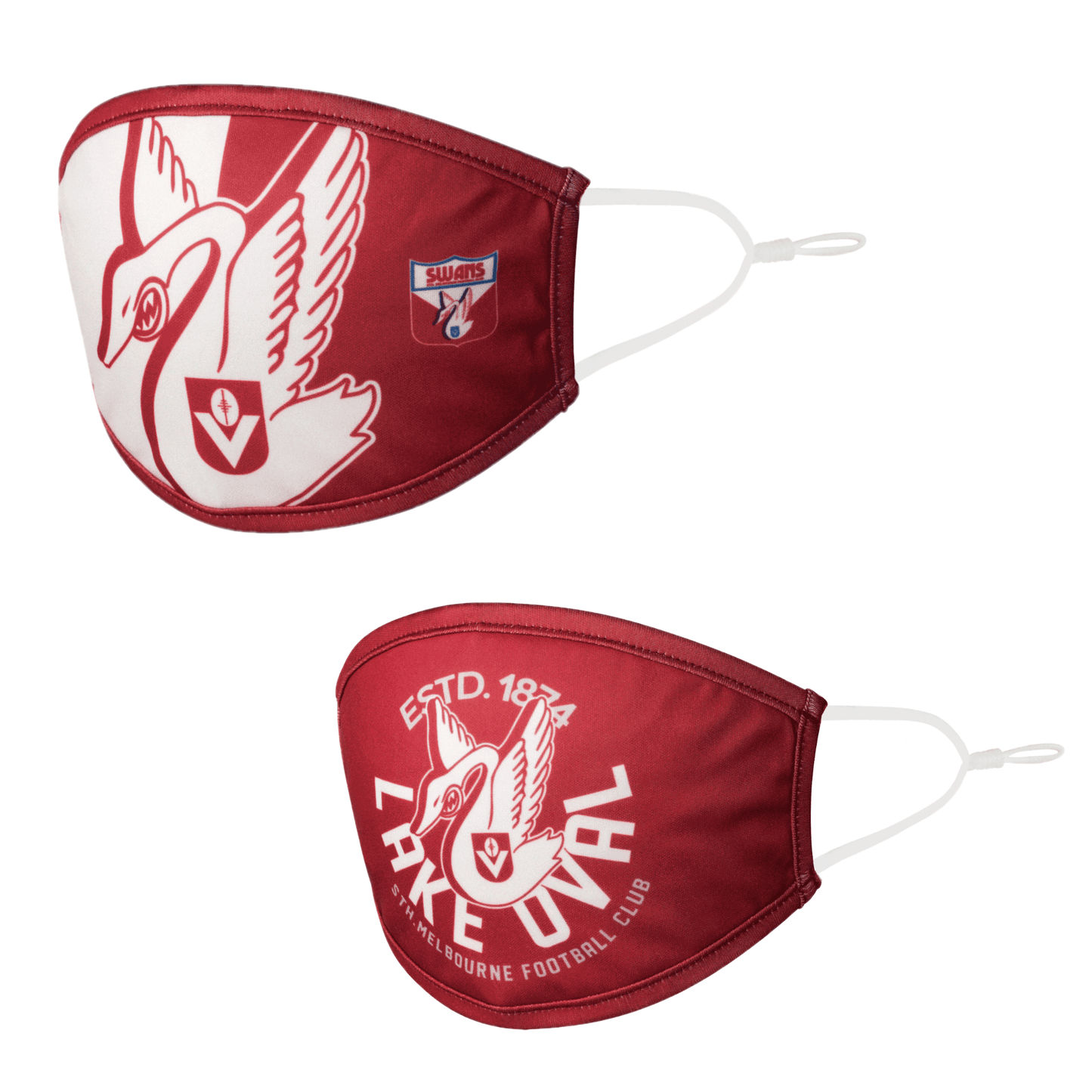 Sydney Swans Set Of 2 Face Masks