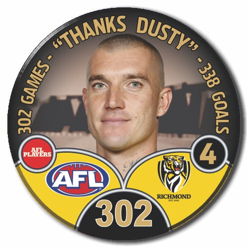 Richmond Tigers Dustin Martin Retirement Badge