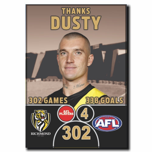 Richmond Tigers Dustin Martin Retirement Magnet
