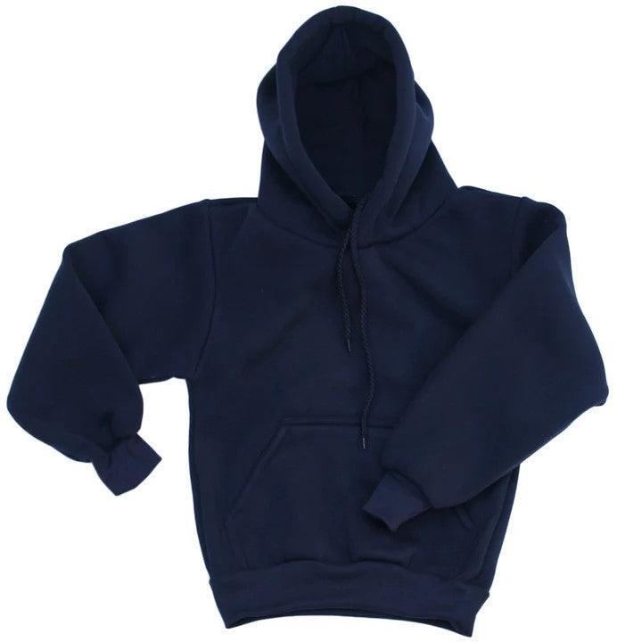 School Unisex Basic Pullover Hoodie - Navy Blue
