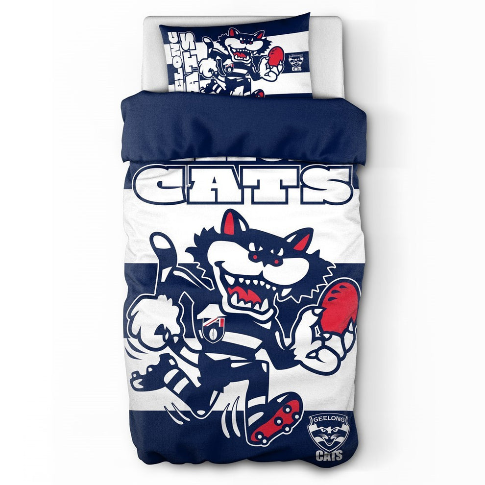 Geelong Cats Doona Quilt Cover Set - Single