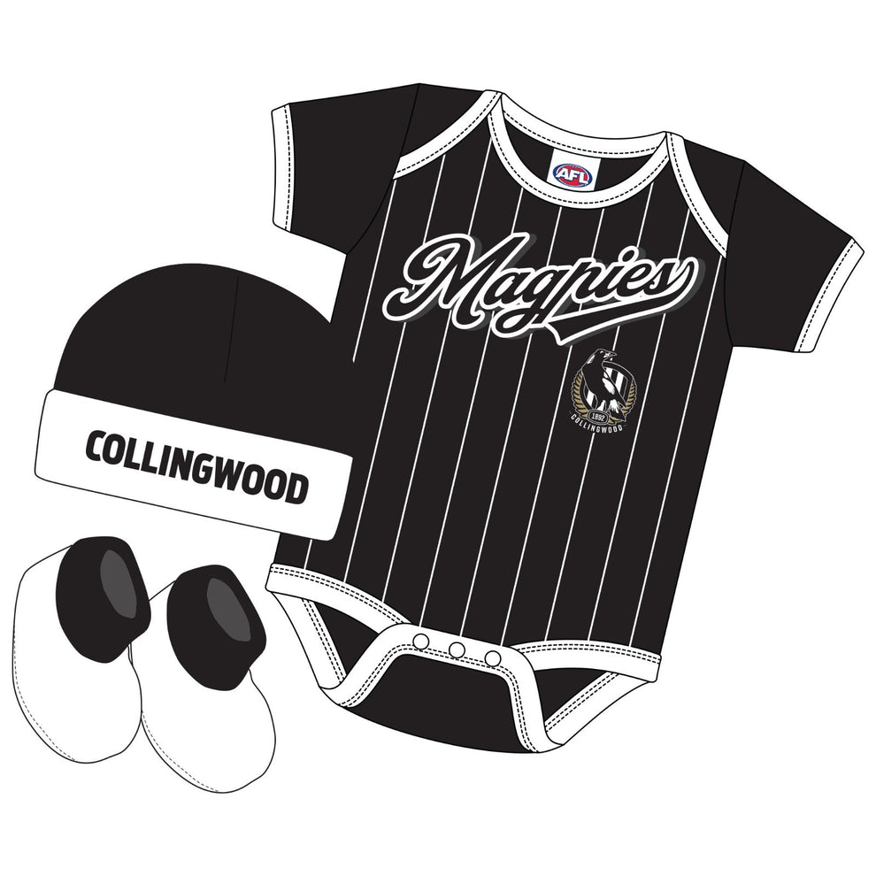 Collingwood Magpies Infant Lullaby 3 piece set