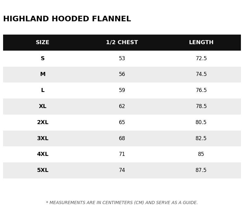 Adelaide Crows Highland Hooded Flannel Shirt
