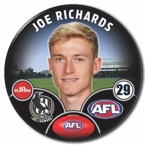 Collingwood Magpies Joe Richards Badge