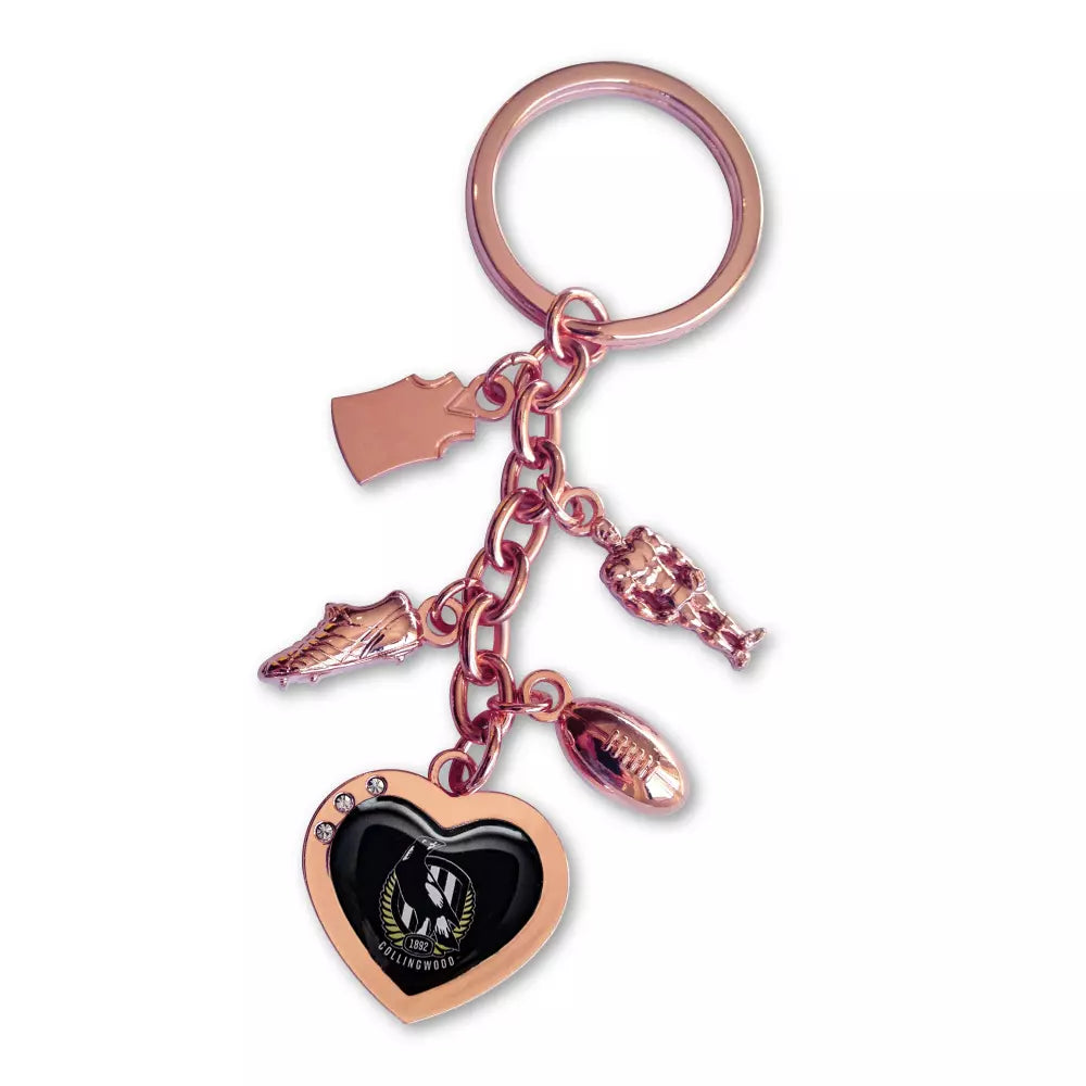 Collingwood Magpies Charm Keyring
