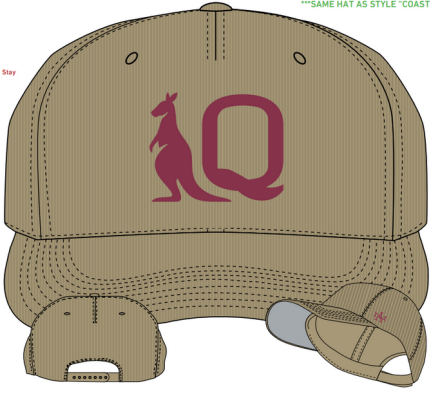 STOCKTAKE SALE QLD Maroons 2024 Khaki Corduroy Cap