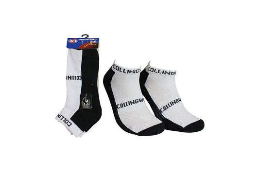 Collingwood Magpies
2 Pack Ankle Sport Socks