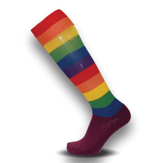 Rainbow Colour Football Socks