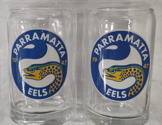 Parramatta Eels Can Shaped Glass set of 2