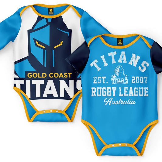Titans NRL 2pc Bodysuit Gift Set