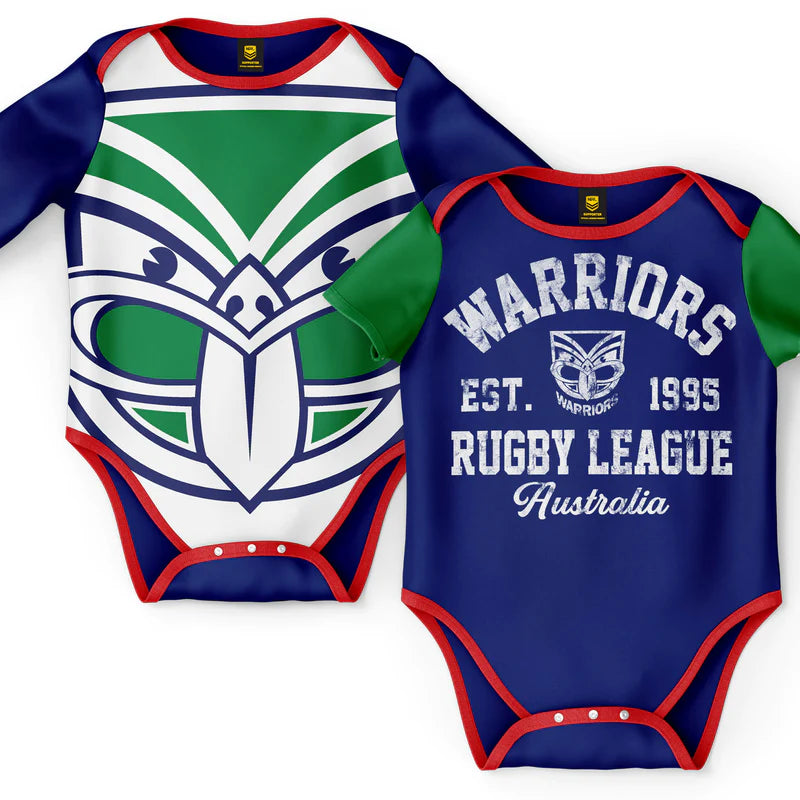 Warriors NRL 2pc Bodysuit Gift Set