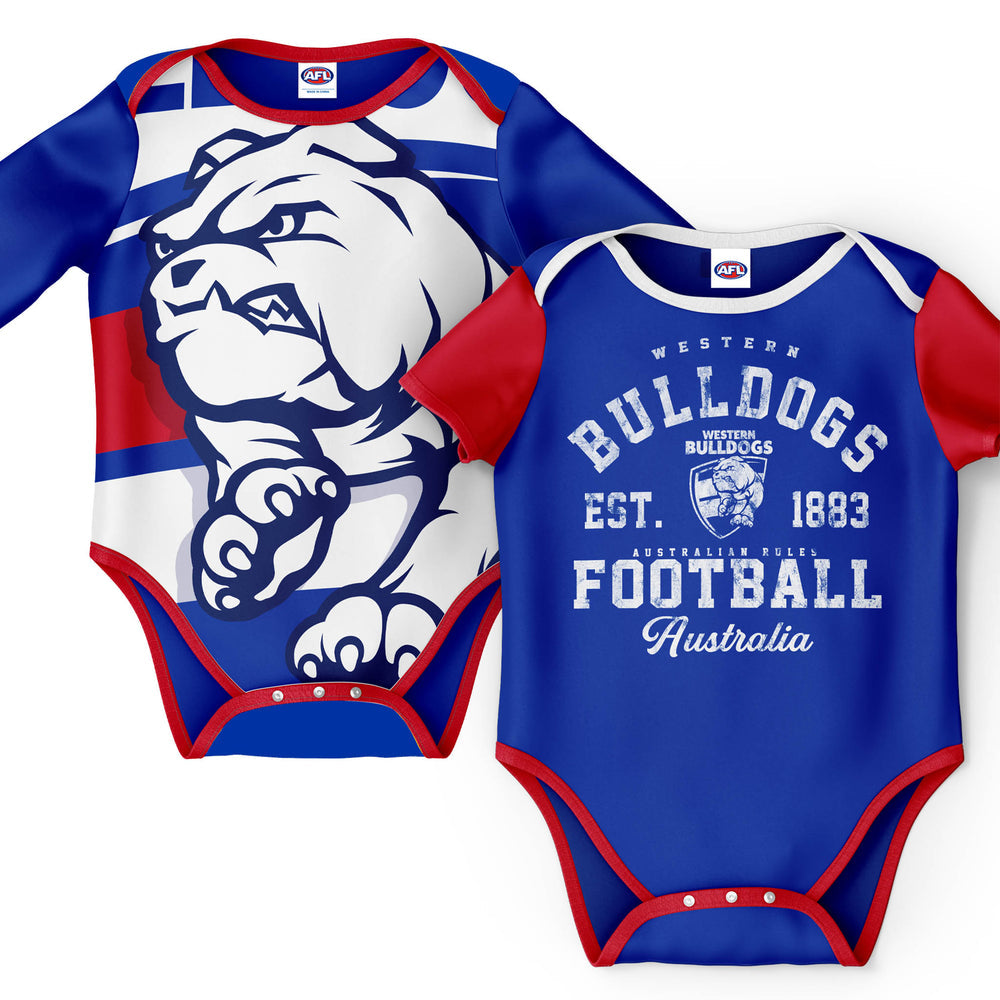 Western Bulldogs AFL 2pc Bodysuit Gift Set