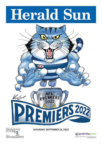 SALE SALE  SALE             2022 AFL Premiers Geelong Cats Block Mount (Mark Knight)