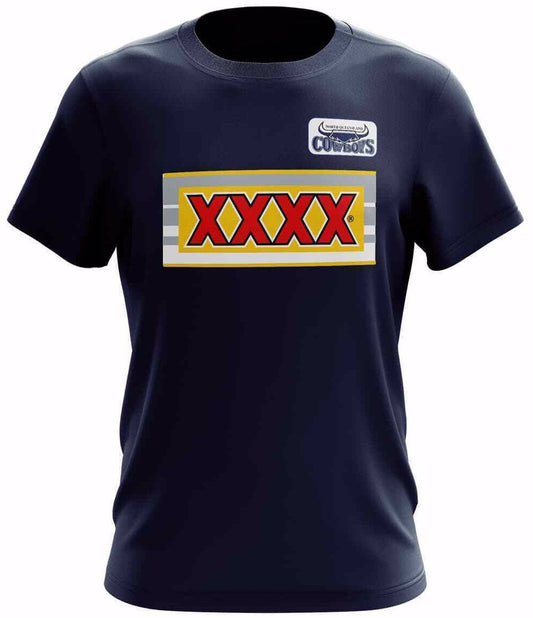 Nth QLD Cowboys ARL NRL Classic Retro XXXX T Shirt 