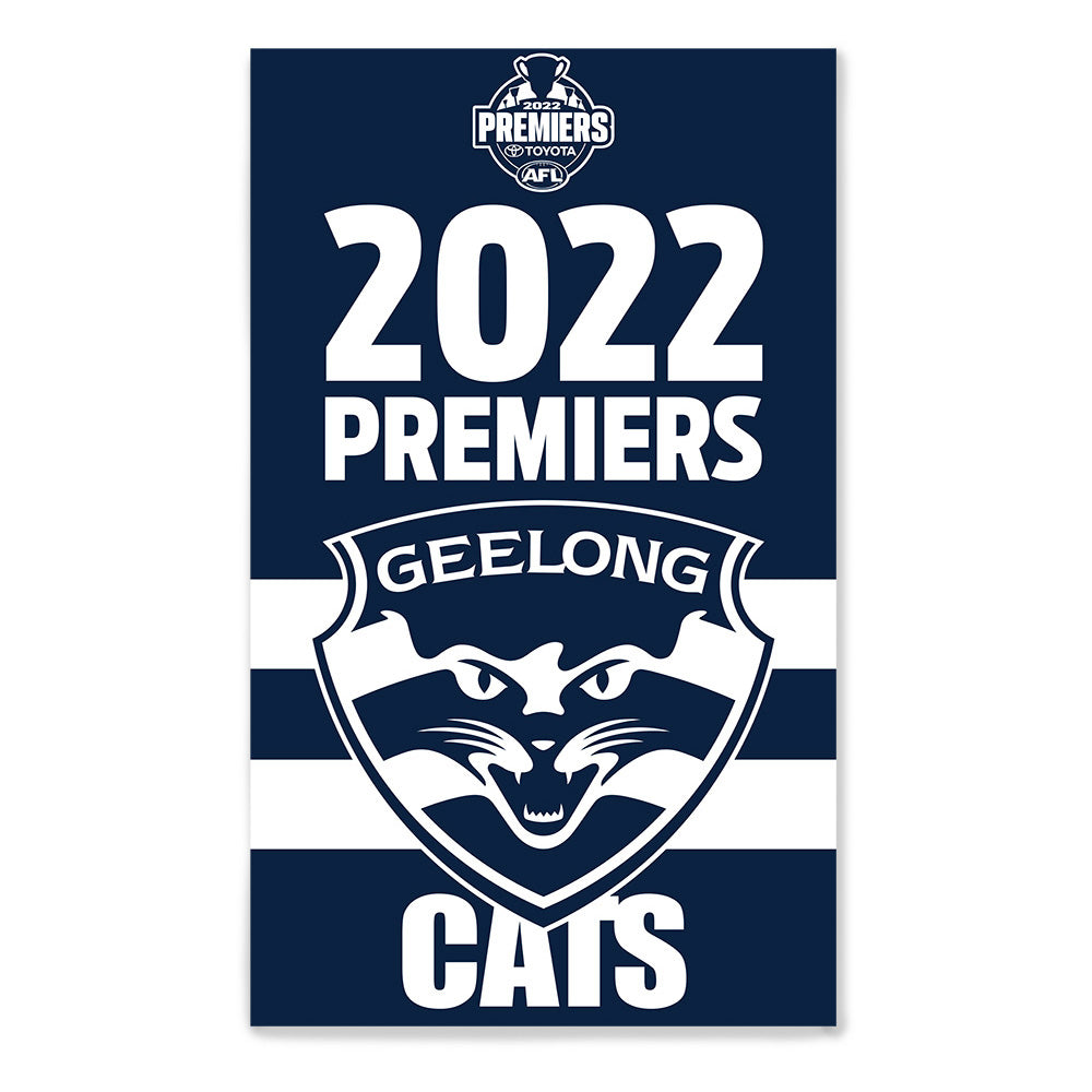 SALE SALE SALE 2022 AFL Premiership Geelong Cats Flag