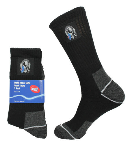 Collingwood Magpies Work Socks Two Pack