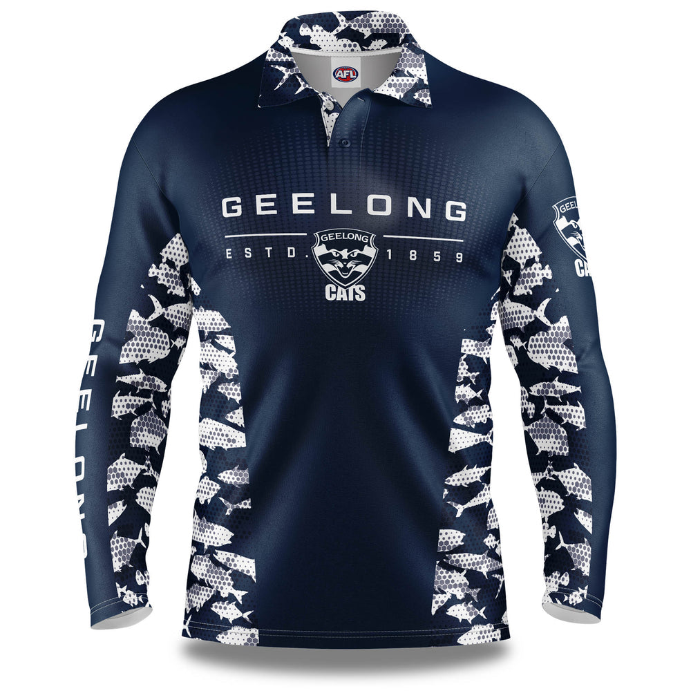 SALE SALE SALE Geelong Cats 'Reef Runner’ Fishing Shirt