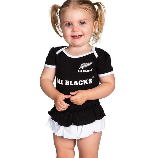 NZ All Blacks Infant Girls Footysuit