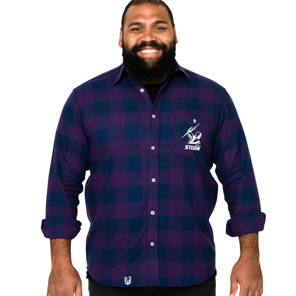 New Year SALE Melbourne Storm flannelette shirt