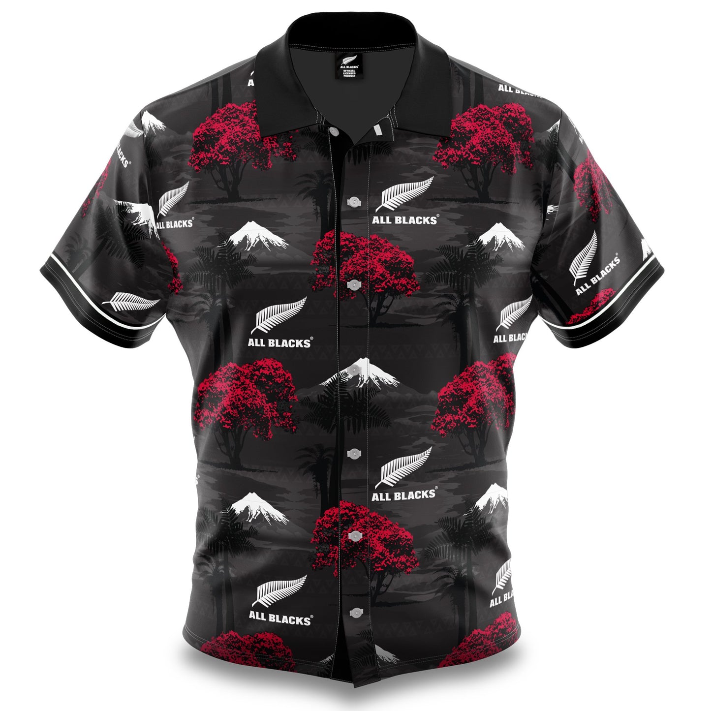 CLEARANCE SALE NZ All Blacks 'Pohutukawa' Hawaiian Shirt