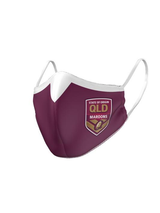 QLD State Of Origin Reversible Face Mask