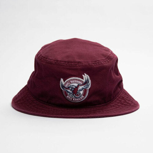 Manly Sea Eagles Twill Bucket Hat - Adult