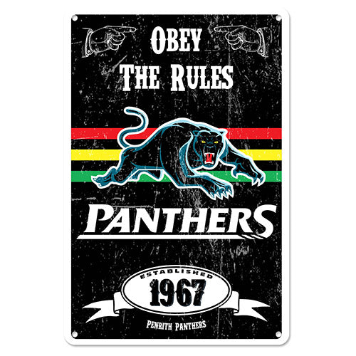 Penrith Panthers
Metal Tin Sign
Retro NRL